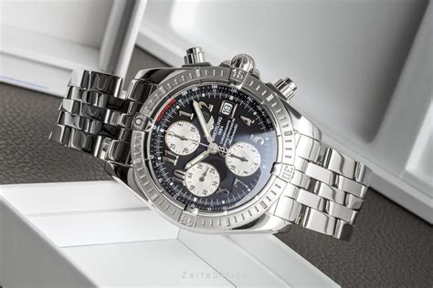 breitling evolution chronograph 18k ss|breitling a13356.